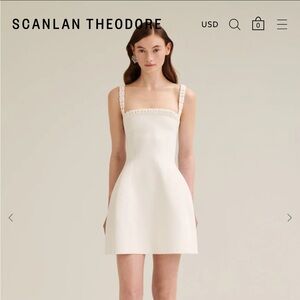 Scanlan Theodore White Mini Dress